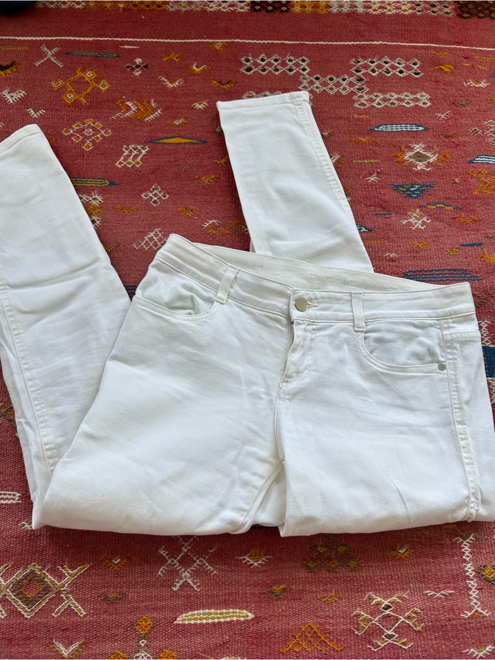 stella mccartney white skinny jeans